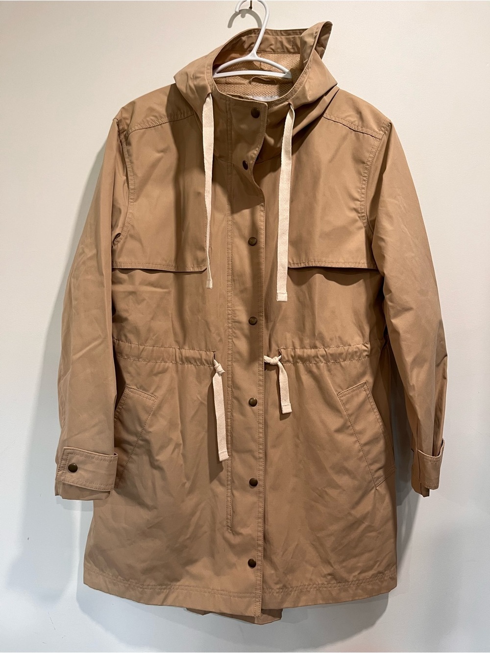 Old Navy Tan Lightweight Hooded Utility Anorak Jacket - Small